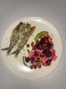 Bietjes salade met haring