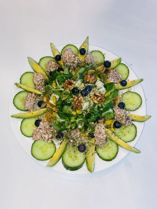 De gezonde huid van binnenuit salade