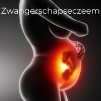 Zwangere vrouw met eczeem