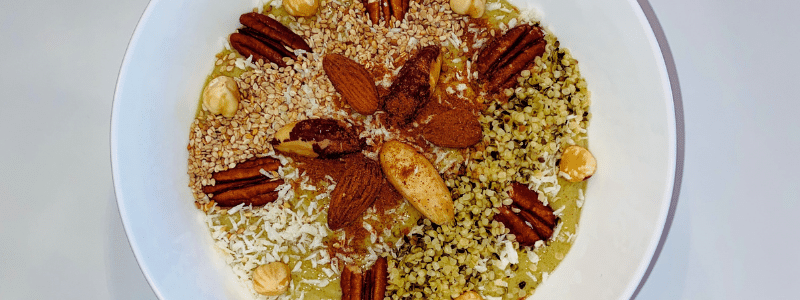 Gezonde eiwitrijke vlaflip