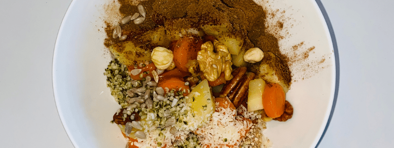 Heerlijk zoet vezelrijk groenten ontbijt