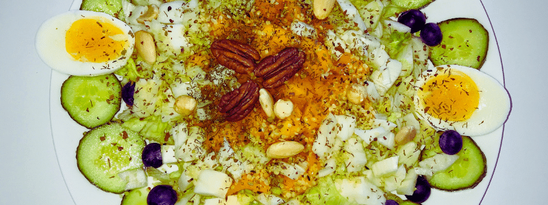 IJsberg mango blauwe bessen salade