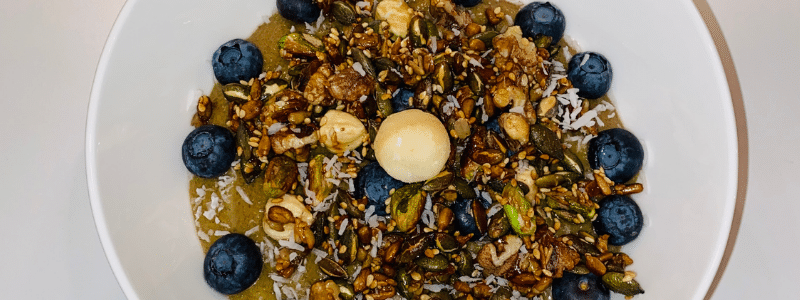 Pompoen avocado banaan smoothie