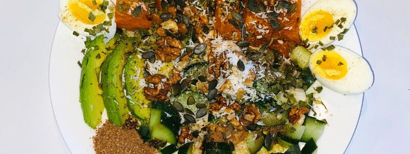 Salade met pompoen uit de oven