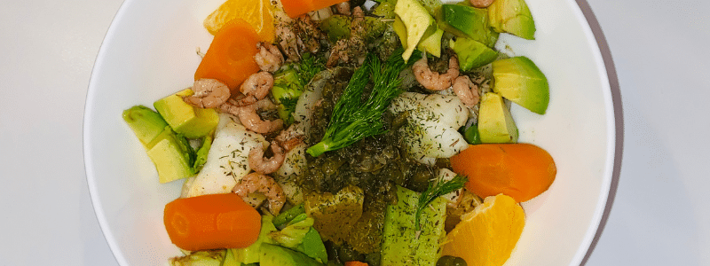 Salade garnalen